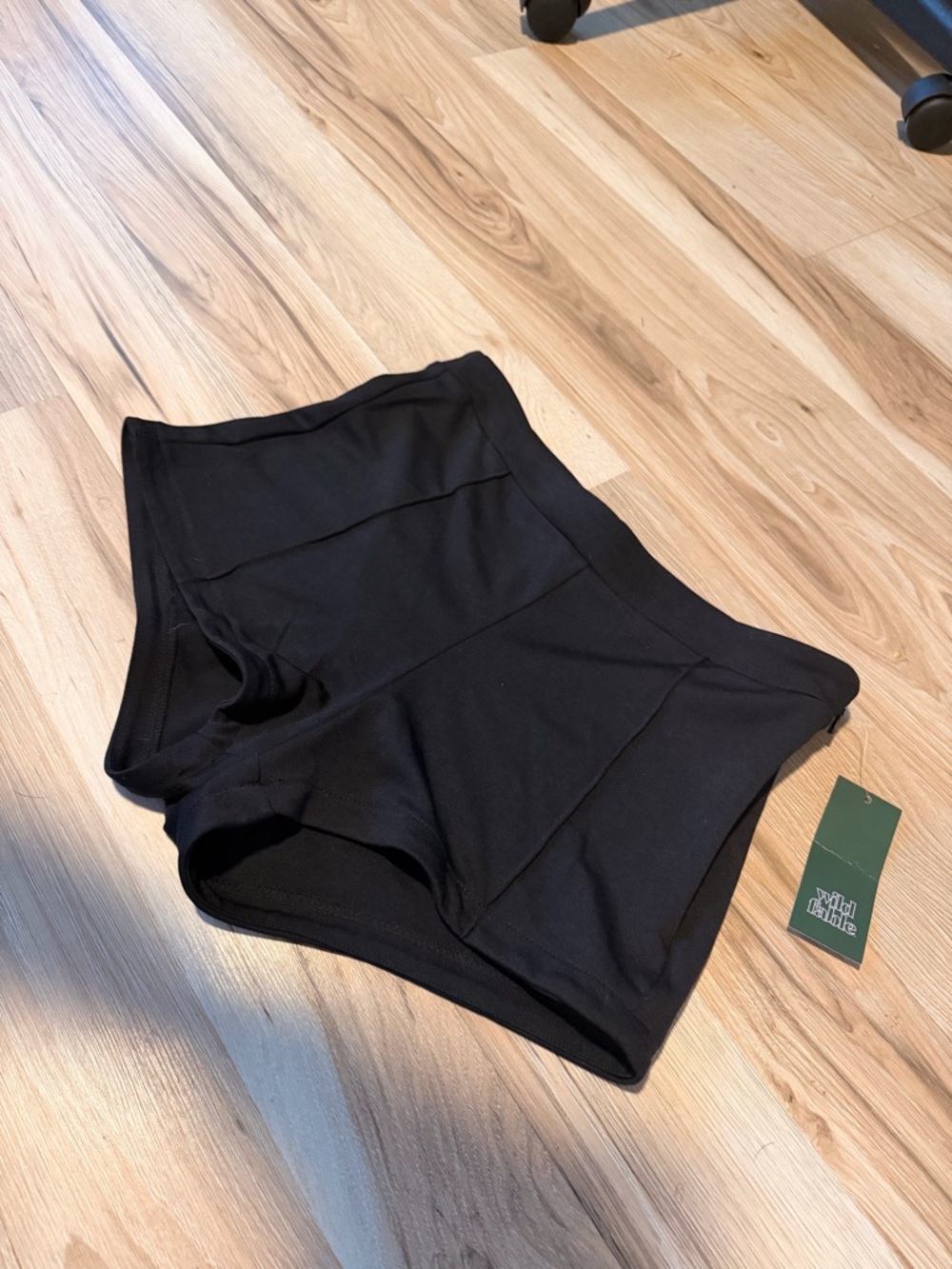wild fable Black High-Rise Bike Shorts